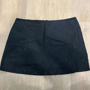 Abercrombie linen black skirt with built in shorts